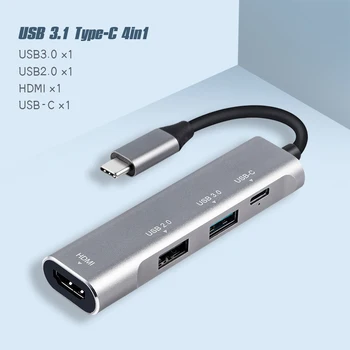 USB Tip C HUB Strele 3 Adapter Dex Postaja za Samsung Galaxy Note 8 S8 S9 S HDMI 4K USB MacBook Pro Huawei Mate 20 P20