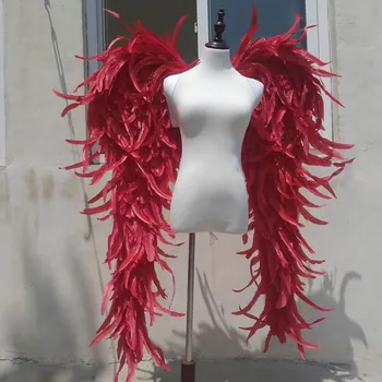 Ustvarjalne Velika Rdeča Vijolična Črna Krila Angel Kostumografija Model Fazi Kažejo Modni Brvi Fotograranje Fotograranje Veliko Rekvizitov, Pero Serije Prop