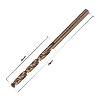 Uxcell 10pcs Kobalt Svedri Za Kovino za Obdelavo Lesa 1.5/2/3/3.2 mm Twist Drill Titanium obložene hitroreznega Jekla Sveder HSS CO M35
