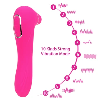 VATINE Sex Igrače za Ženske Stimulator Klitorisa Ustni Lizanje in Sesanje Nastavek Jezika z vibriranjem 10 Hitrosti Klitoris Bedak Vibrator