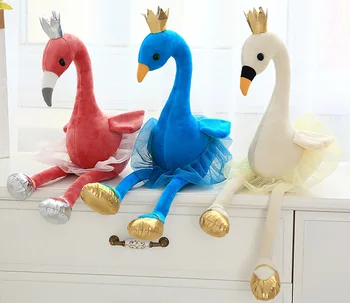 Velik 35 cm risanka Krono Flamingo lutka plišastih igrač mehko vrgel blazino darilo za rojstni dan s2772