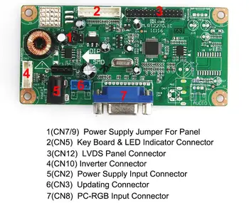 VGA Nadzorni Odbor Za B141EW04 V4 QD14TL02 LCD/LED kontrolna Voznik Odbor 1280x800 LVDS Monitor Ponovno uporabo Laptop