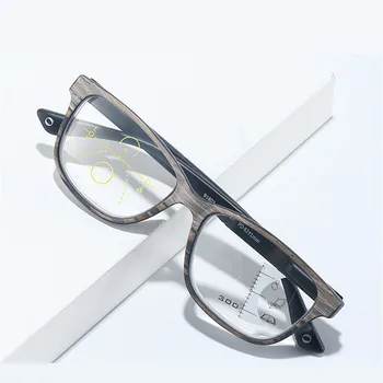 Vintage Lesa Zrn Anti-modra svetloba Obravnavi Očala Ženske Moški Progresivna Multifokalna Presbyopic Očala Dioptrije +1.5 2.0 2.5