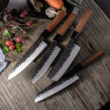 Visoka Kakovost Kovane kuharski Nož Japonske Kuhinje Majhen Kuhinjski Nož Cut kuhinjski Nož Ročno Ostrih iz Nerjavečega Jekla