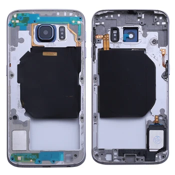 Visoka Kakovost Sredini Okvirja za Samsung Galaxy S6 G920F G920A Sredini Ohišja Zamenjava Zaslona Tablice Ploščo rezervnih Delov za S6