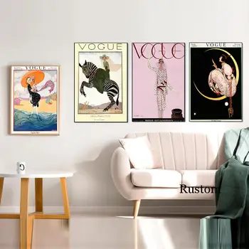 Vogue Plakat Sodobna Moda Barvanje Sten Umetniške grafike za Notranje zadeve Ženski Slike za Dnevna Soba brez okvirjev Dekoracijo