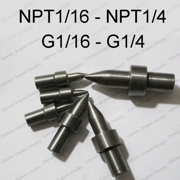 Volframov karbid Ameriki imperial cevni navoj obliki svedra NPT/BSP/G1/16 1/8 1/4 pretok tapnite vrtanje, trenja, vrtanje, holt taline vaja