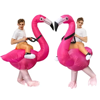 Vroče Flamingo Napihljivi Kostum Purim cosplay Kostum Obleko halloween Kostum Za Odrasle Moške, Ženske, Osebe Pustno obleko