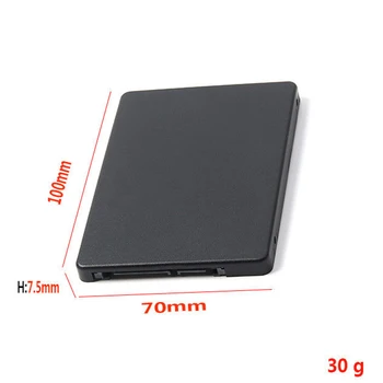 VROČE-Mini Pcie SSD mSATA, da 2.5 inch SATA3 vmesniško Kartico z ohišjem, ki je s 7 mm Debeline črna