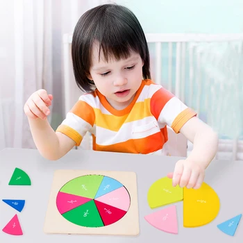Vrtec Krožne Matematike Frakcija Odbor Delitev učni Pripomočki Montessori Izobraževanje Matematiko Igrača Otrok Učno orodje Igrače