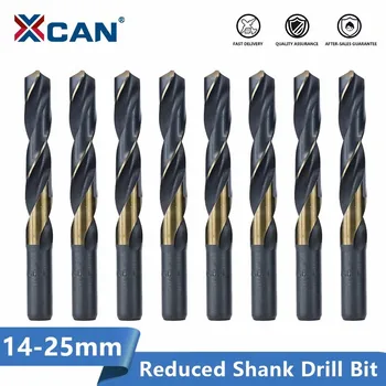 XCAN Zmanjša Kolenom Drill Bit 14-25 mm Twist Drill Bit HSS Luknjo Rezalnik, Kovinski Vaja