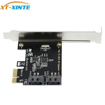 XT-XINTE PCIe PCI Express SATA 3.0 2-Portni SATA III, 6 G Širitev Sim Adapter PCIE Kartica Krmilnik
