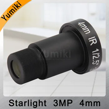 Yumiki M12 CCTV 3MP 4 mm objektiv F1.2 Goriščno razdaljo 4 mm Senzor 1/2.5