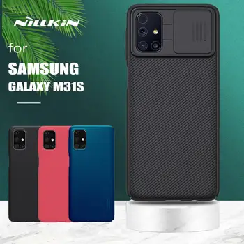 Za Samsung Galaxy M31S Primeru Nillkin CamShield Primeru Potisnite Fotoaparat Motnega Ščit Tanek Pokrovček za Samsung Galaxy M31S Objektiv PC Primeru