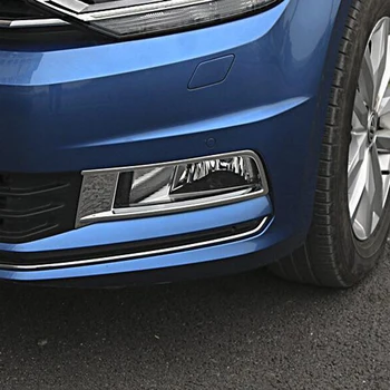 Za Volkswagen Touran 2016 2017 2018 2019 ABS Chrome Spredaj Foglight Luči za Meglo Kritje Trim Avto Foglamp Ploščo Dodatki Zunanjost