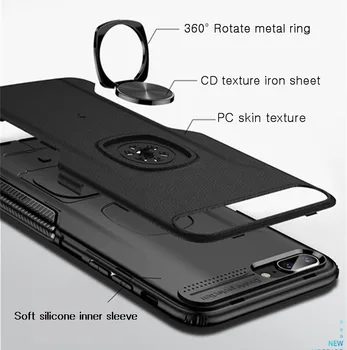 Za Xiaomi Mi A2 Lite A3 CC9E Mehki Silikonski Usnjena torbica Za Redmi Opomba 5 6 7 8 Pro Avto Nosilec Magneta Mat Težko PC Zadnji Pokrovček