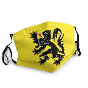 Zastavo Flandriji Stroj Masko za Obraz Proti Meglica Varstvo Masko Respirator Žarilna