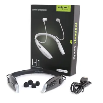 ZEALOT H1 Bluetooth Slušalke Športne Neckband Brezžične Slušalke Sweatproof Zložljive z Mikrofonom za iphone in android