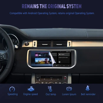 ZUOLV Android 9.0 GPS Navigacijo, Audio predvajalnik radio Range Rover Discovery5/EVOQUE/ 12-16 Bluetooth, WIFI Osem Core 4GB+64GB