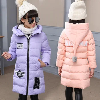 ZWY522 Otrok suknjič Dekle Jopiči za dekleta zimski plašč moda otroke oblačila Otroci Hooded Suknjič Zgostitev bombaž-oblazinjeni jakno