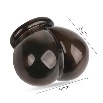Črna moda obroč, žogo nosila moda penis rokav žogo v obroč človek moda ropstva adult sex igrače za moški spol izdelki