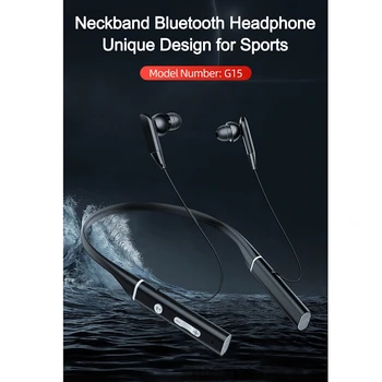 Šport Bluetooth Slušalke Brezžične Slušalke Stereo 5.0 Slušalke Podpira TF Kartice, MP3 z Mikrofonom